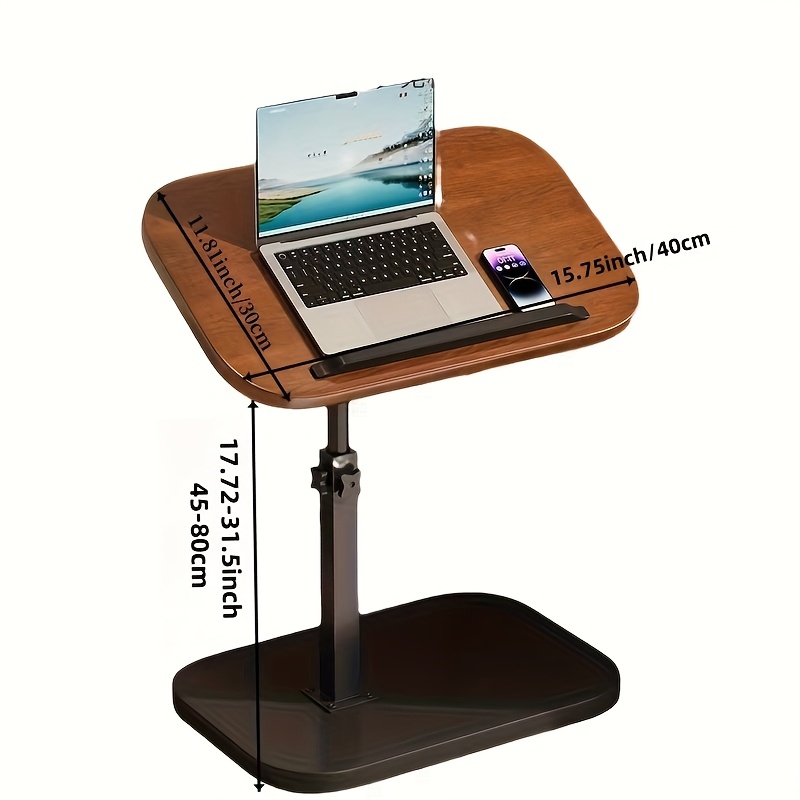 Black Walnut Swivel Laptop Des - Outdoor Furniture Wood recension och pris