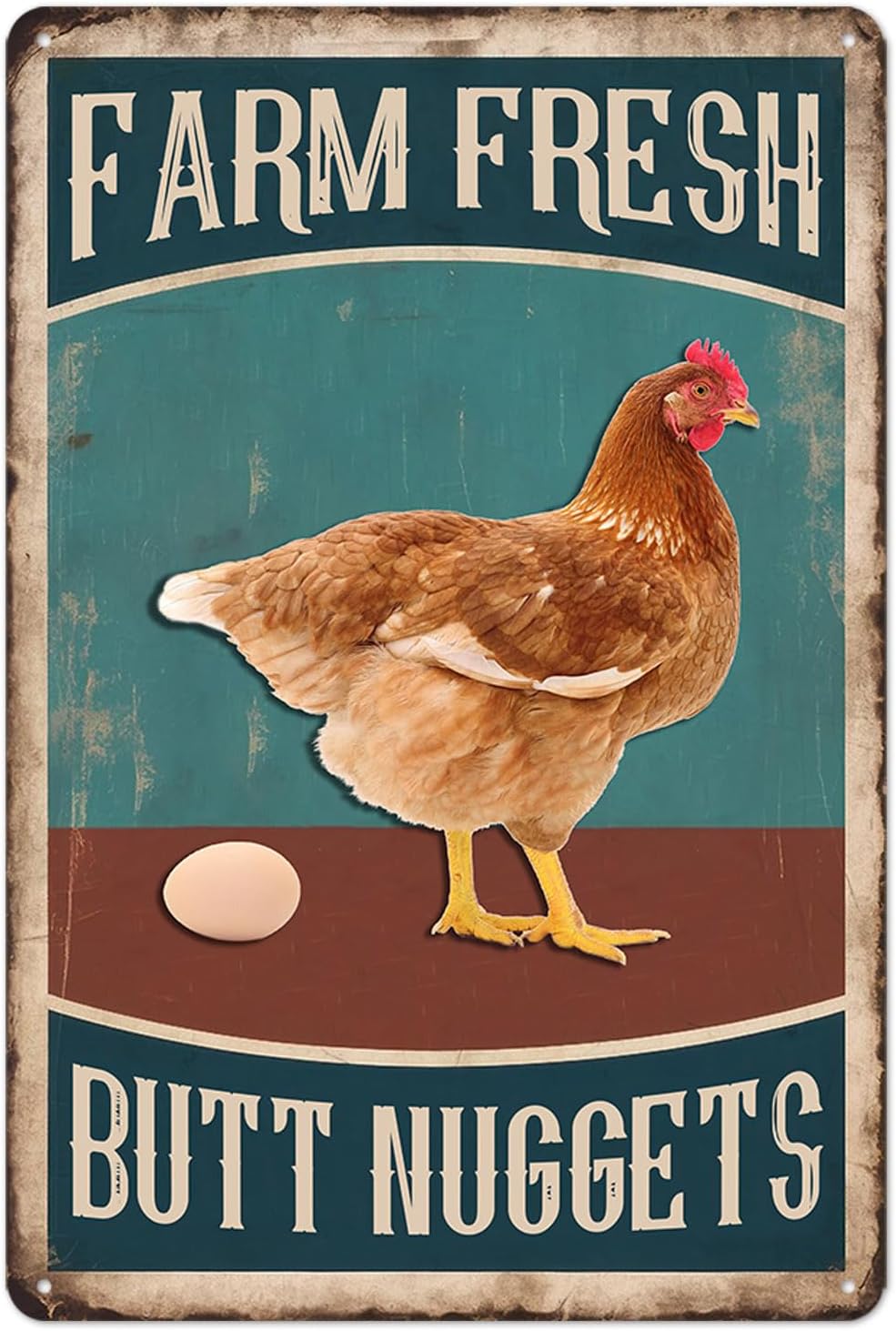 Chicken Coop Metal Signs for O - Outdoor Furniture Metal recension och pris