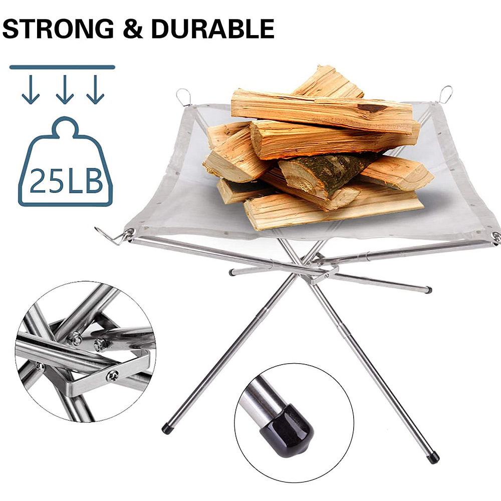 1pc Foldable Portable Steel Me - Outdoor Furniture Metal recension och pris