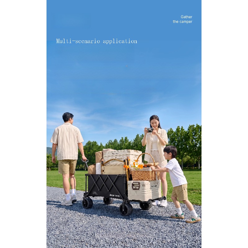 Folding Camping Wagon Cart Out - Outdoor Furniture Metal recension och pris